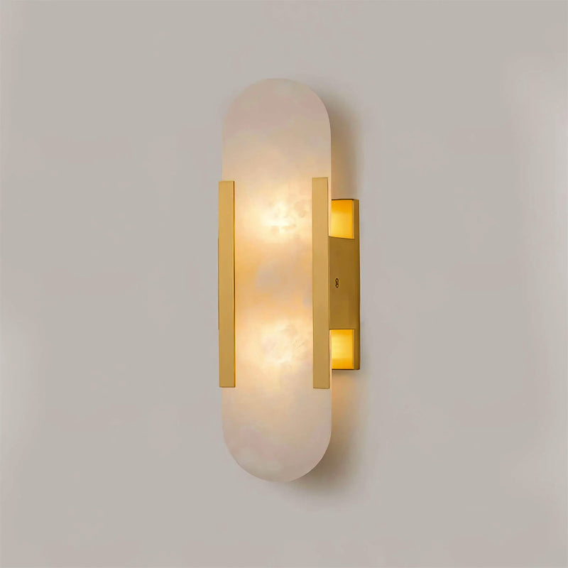 Wandlamp Melange Langwerpig Albast - Stralend thuis Amsterdam