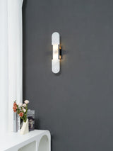 Wandlamp Melange Langwerpig Albast - Stralend thuis Amsterdam