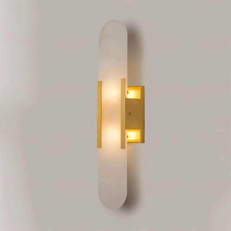 Wandlamp Melange Langwerpig Albast - Stralend thuis Amsterdam
