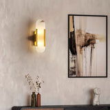 Wandlamp Melange Langwerpig Albast - Stralend thuis Amsterdam