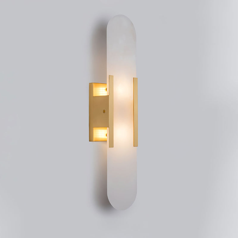 Wandlamp Melange Langwerpig Albast - Stralend thuis Amsterdam