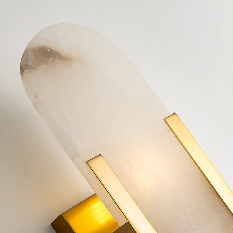 Wandlamp Melange Langwerpig Albast - Stralend thuis Amsterdam