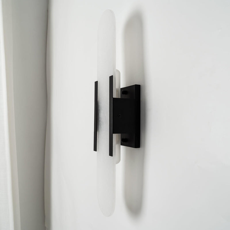 Wandlamp Melange Langwerpig Albast - Stralend thuis Amsterdam