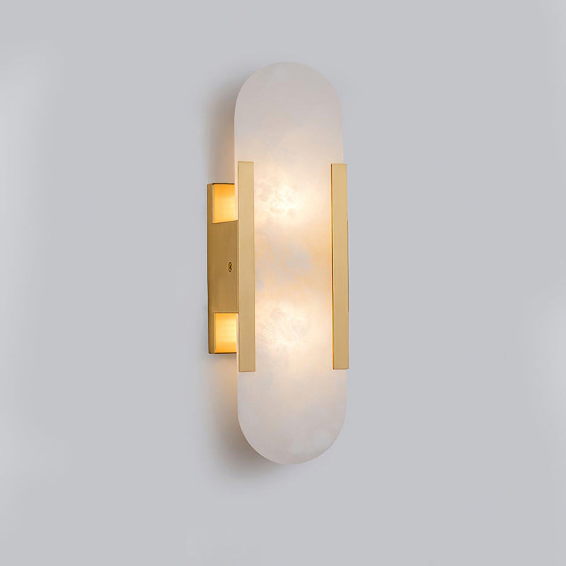 Wandlamp Melange Langwerpig Albast - Stralend thuis Amsterdam