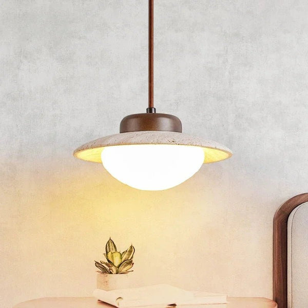 Wandmoer en stenen hanglamp - Stralend thuis Amsterdam