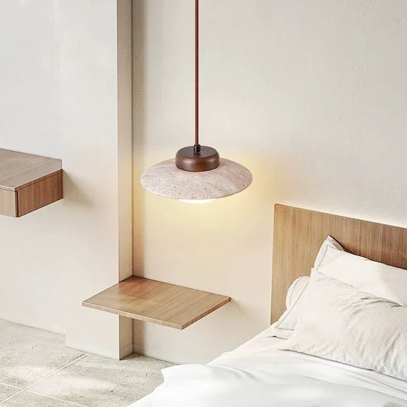 Wandmoer en stenen hanglamp - Stralend thuis Amsterdam
