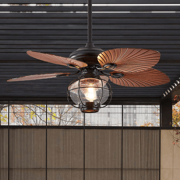 Zwarte Vintage Creatieve Plafondventilatoren - Stralend thuis Amsterdam